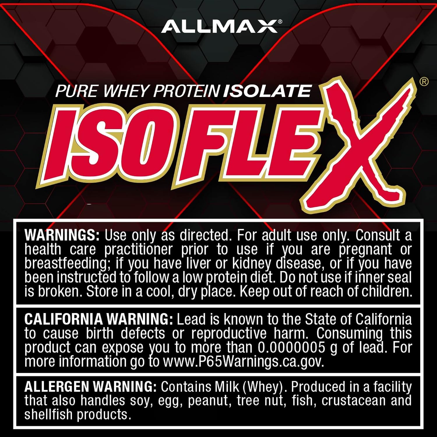ALLMAX ISOFLEX Whey Protein Isolate, Chocolate Peanut Butter, 5 lb