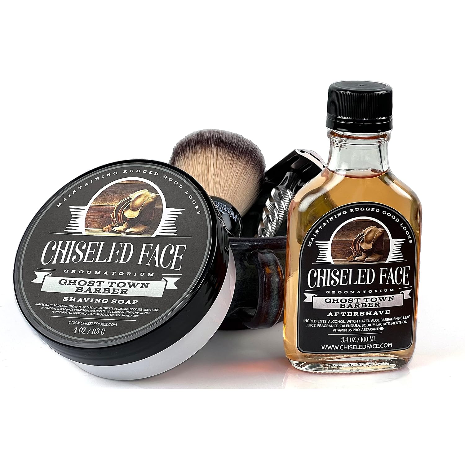 Ghost Town Barber - Handmade Luxury Shaving Soap from Chiseled Face Groomatorium