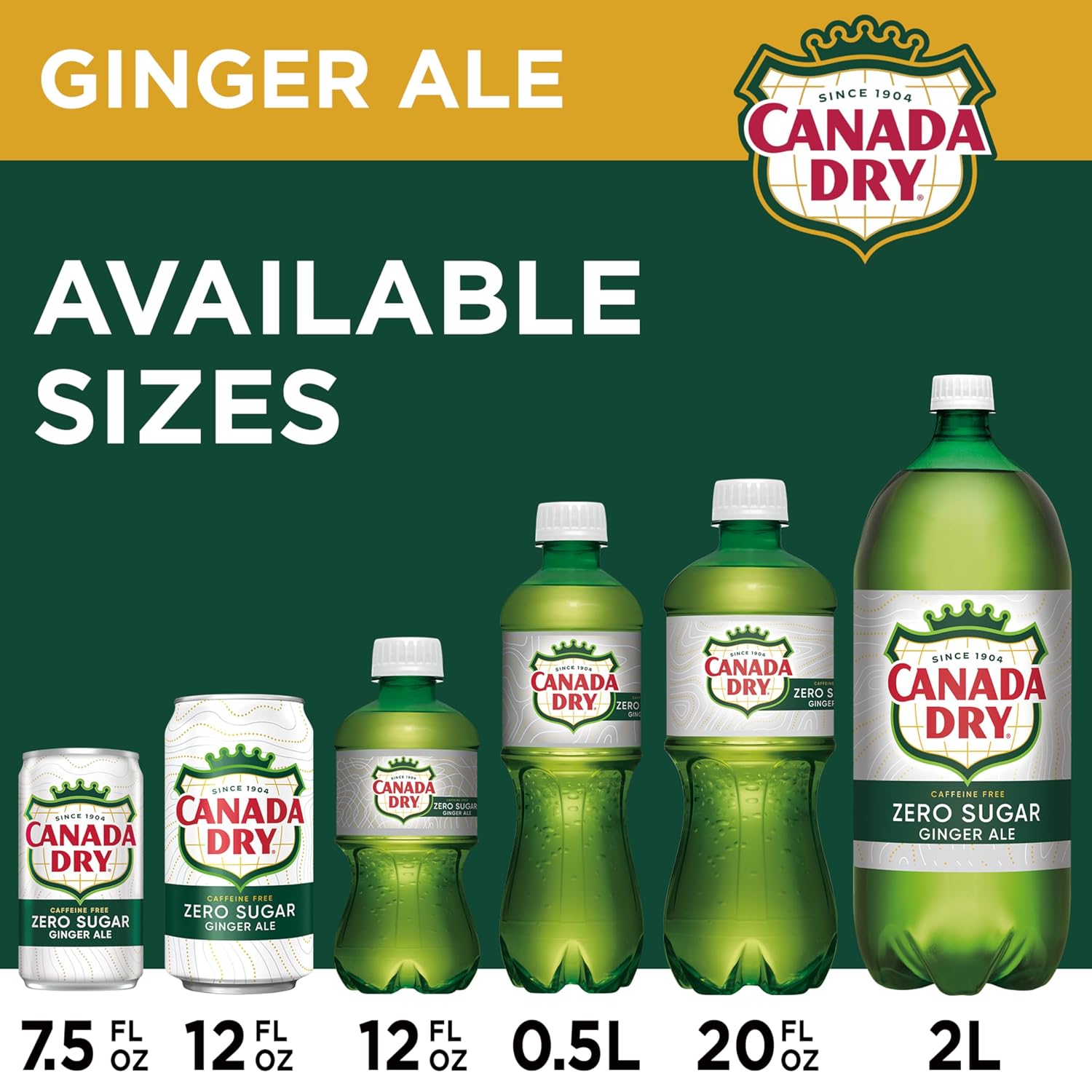 Canada Dry Ginger Ale Soda, 12 fl oz cans, 12 pack