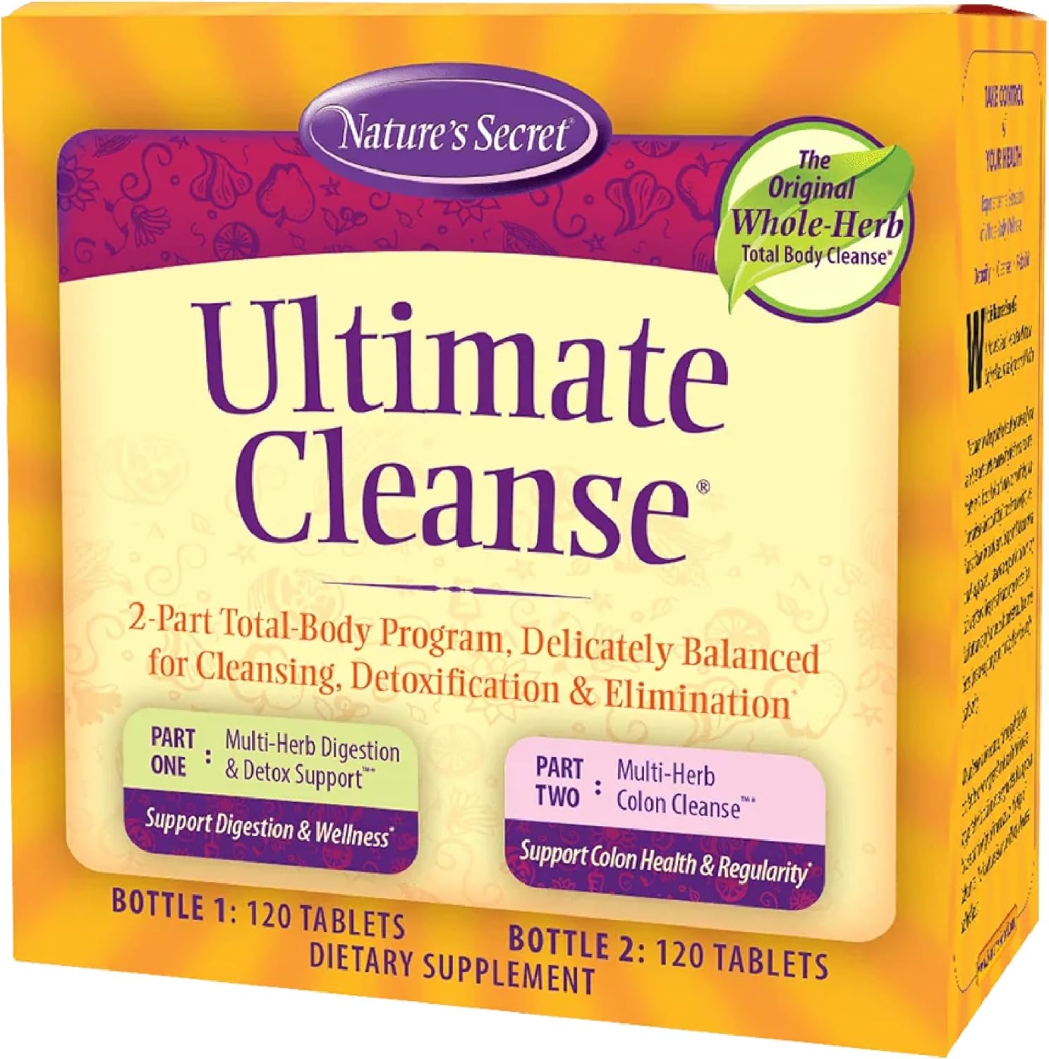 Nature's Secret Ultimate Cleanse 2-Part Total Body Program 240 Tablets | 2-Part Total Body Program for Balanced Body Cleansing | Detox Support &