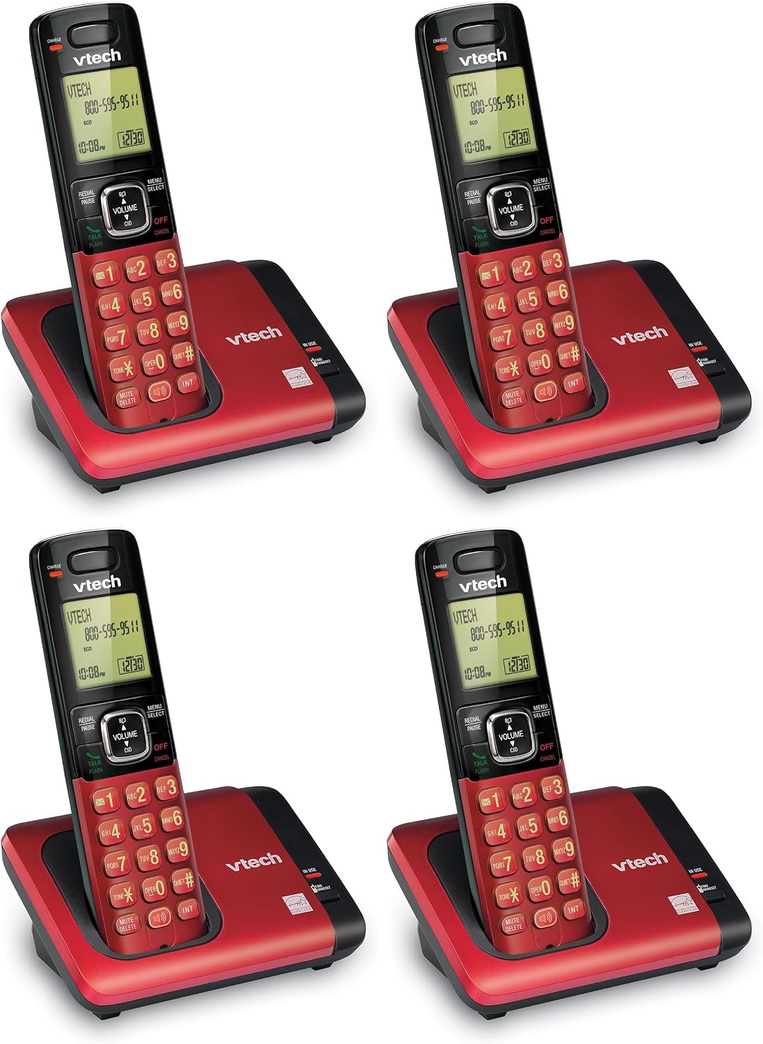 VTech CS6719-2 2-Handset Cordless Phone with Caller ID/Call Waiting, Handset Intercom & Backlit Display/Keypad, Silver