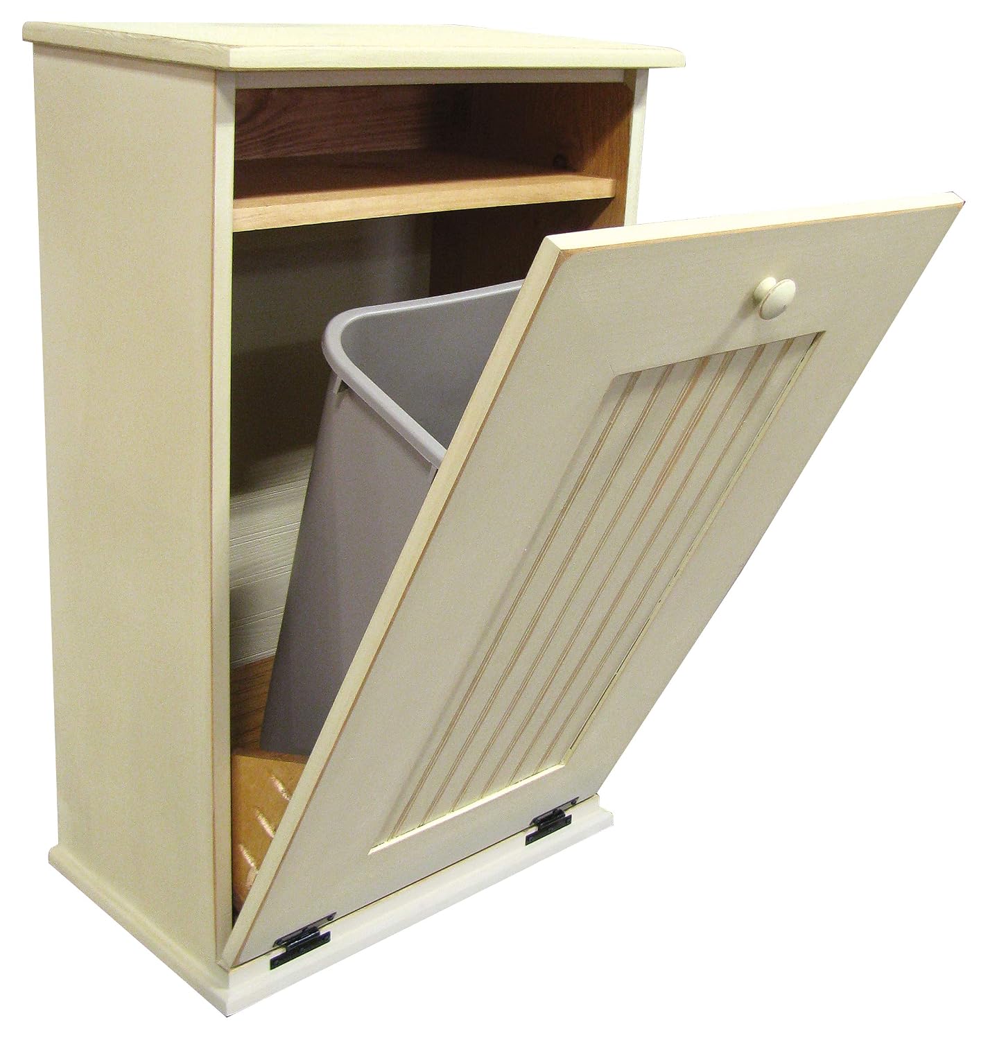 Sawdust City Tilt-Out Wooden Trash Bin Holder (Old - Black)