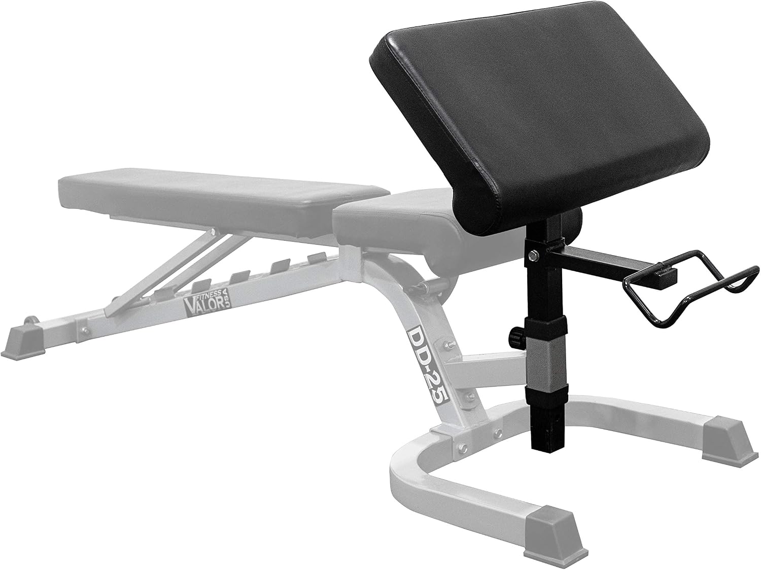 Valor Fitness EX-2 Preacher Curl Bench Attachment