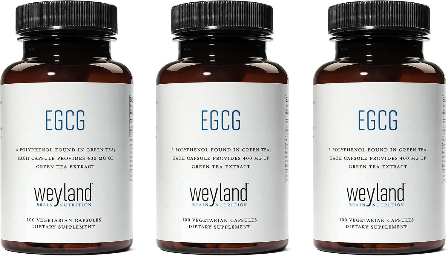 EGCG Green Tea Extract, High Antioxidant, Heart Support & Brain Health, Green Tea Pills, 100 Vegetarian Capsules