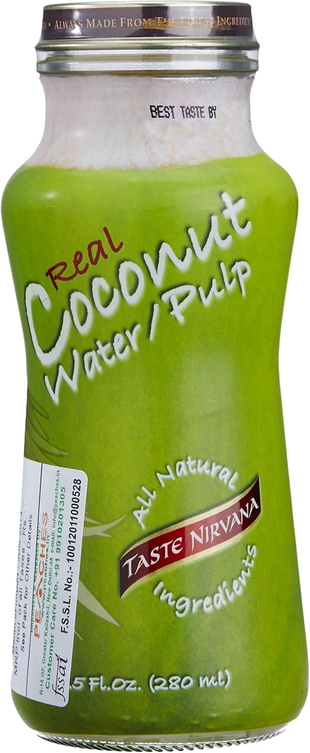 Taste Nirvana Coconut Water, With Pulp, 9.5 oz