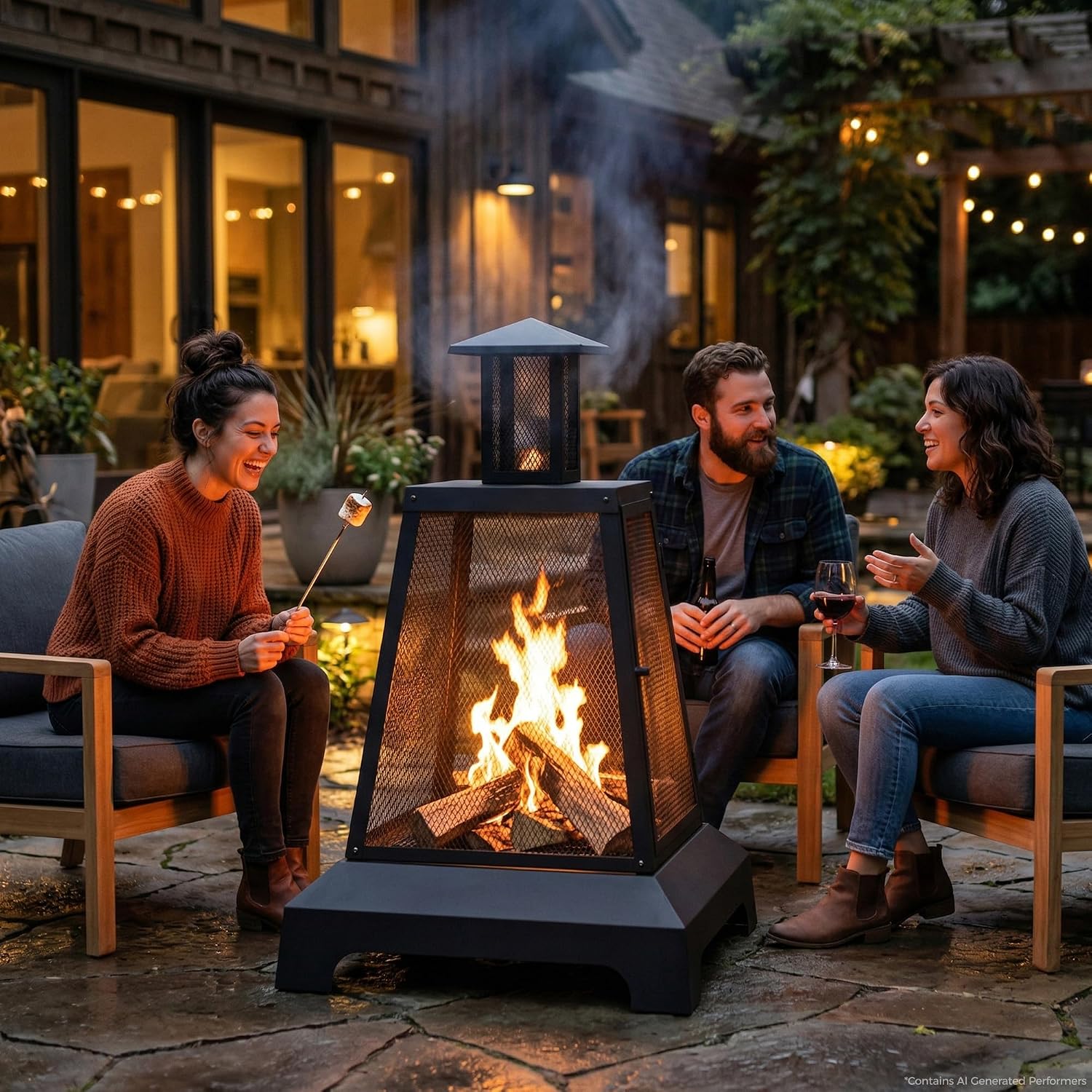 BALI OUTDOORS 28 inch Fire Pit Outdoor