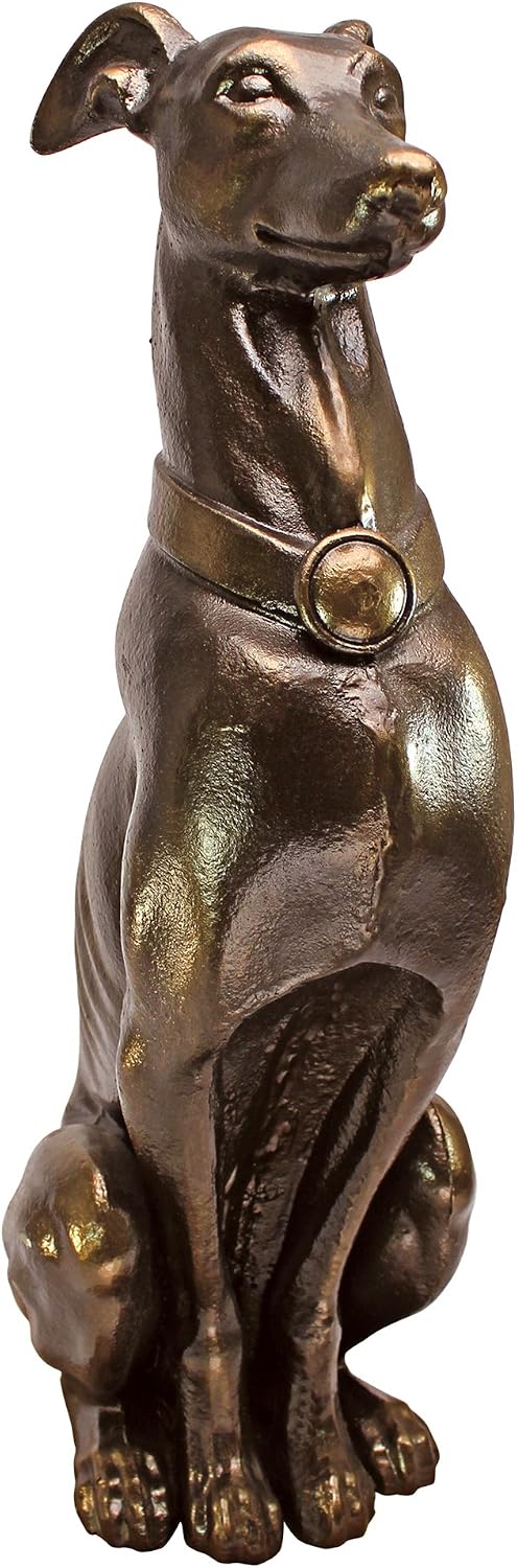 Design Toscano Man's Best Friend Dog with Basket Outdoor Garden Statue, 8 Inches Wide, 12 Inches Deep, 19 Inches High, Handcast Polyresin, Antique Stone Finish
