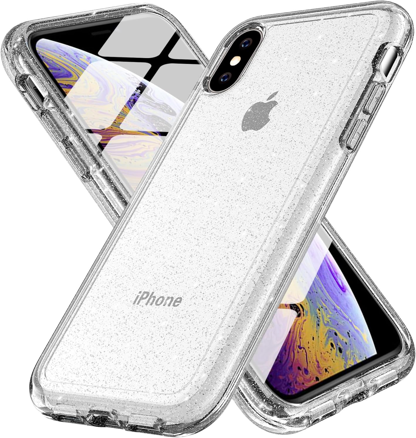 TENOC Phone Case Compatible with iPhone SE (2nd 2020 and 3rd 2022 Generation) & iPhone 7 & iPhone 8, Clear Case Shockproof Protective Bumper Slim Cover for 4.7 Inch