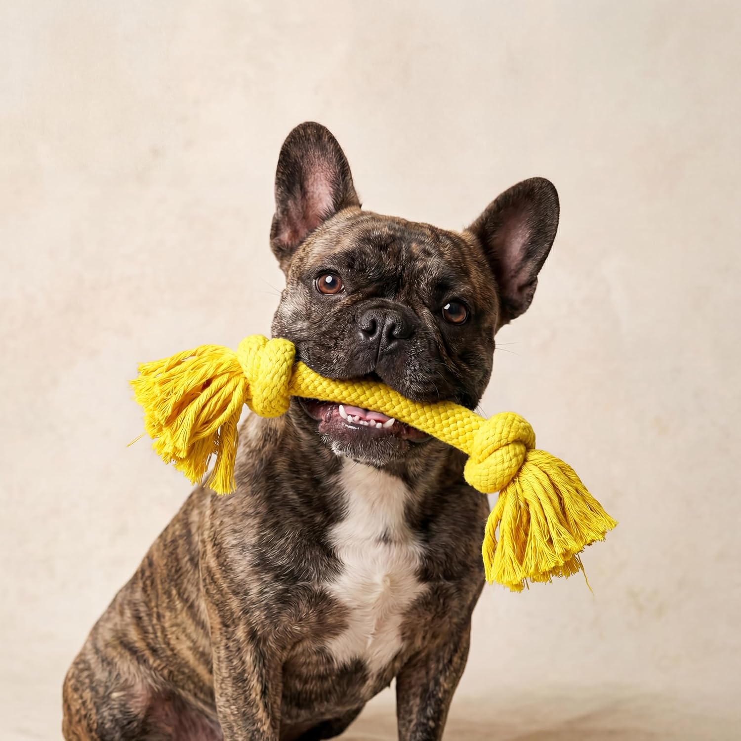 Playology Tug Rope Dog Toys for Large Breed Dogs - Jumbo, Beef Scent