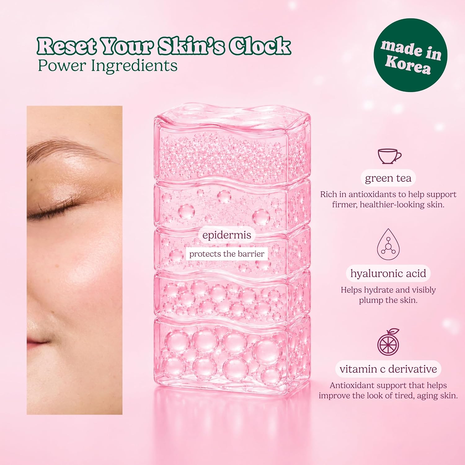 ESW Beauty Strawberries & Cream Soothing Face Mask, Korean Skin Care 1 Pack