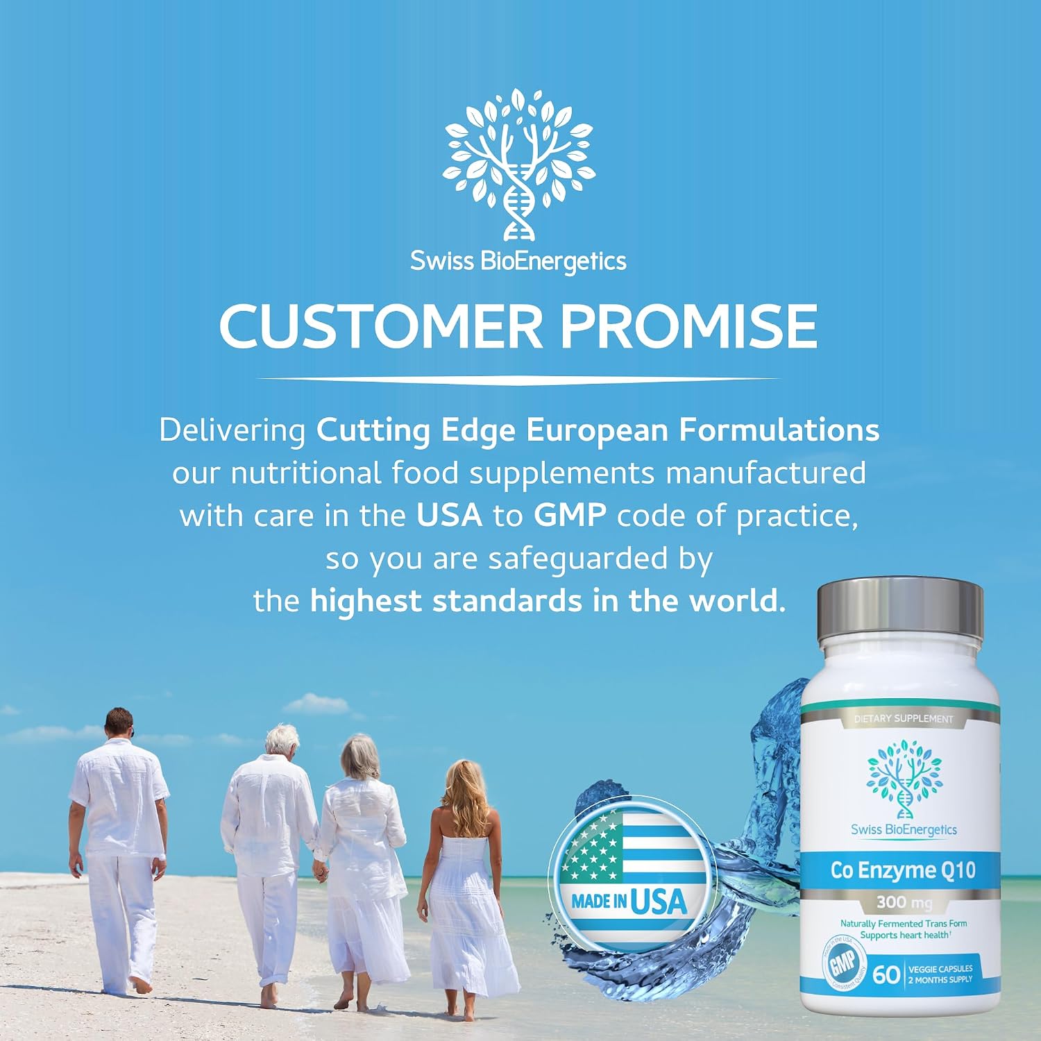 Co Enzyme Q10 CoQ10 300mg 60 Capsules - Superior Naturally Fermented Trans Form
