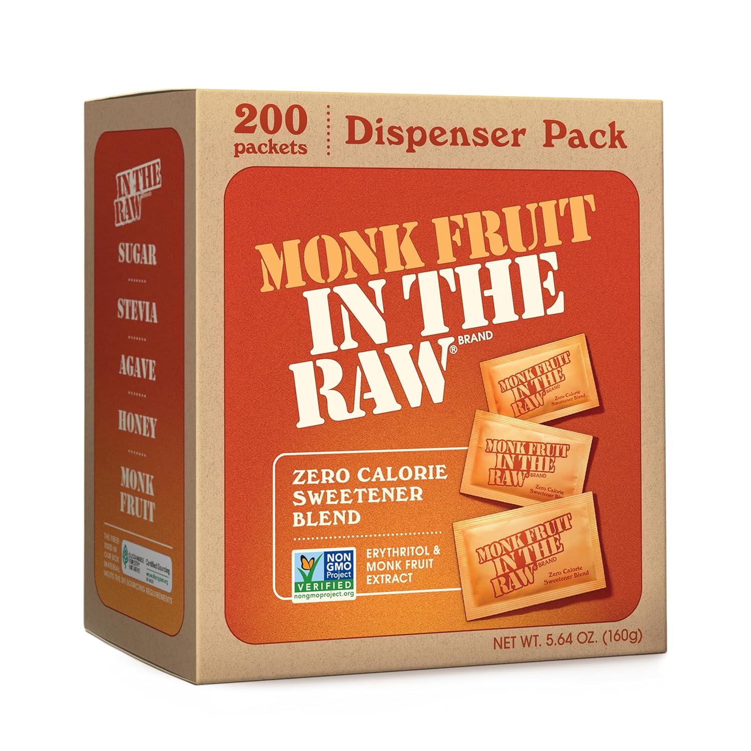 Monk Fruit In The Raw, Sweetener Bag, 1 LB
