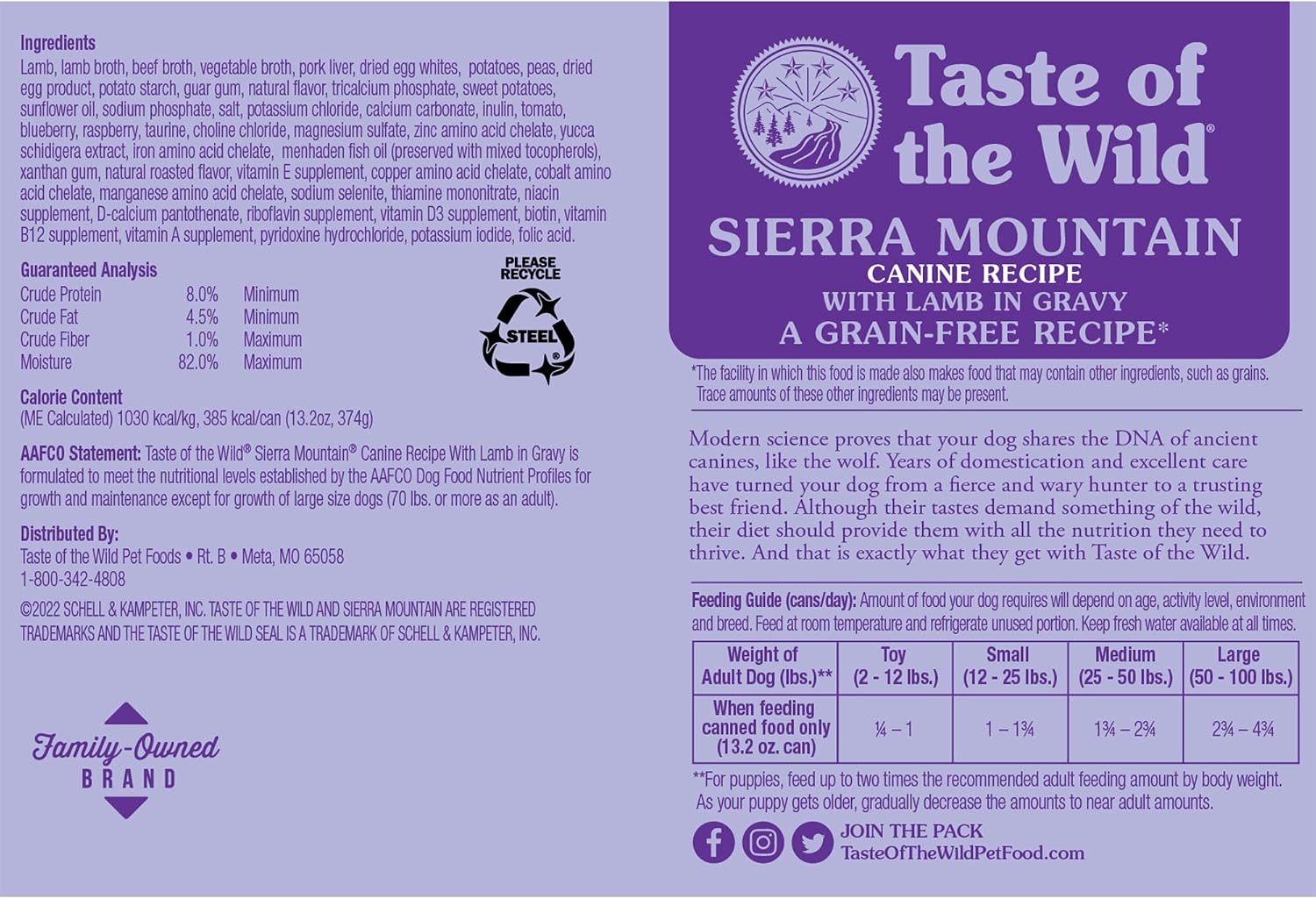 Taste of the Wild Pacific Stream Wet Food Salmon in Gravy 13.2oz Case of 12 | Puppy & Adult Dogs | Grain Free Recipe* | Complete & Balanced to Satisfy Finicky Dogs | Sweet Potatoes for All Day Energy