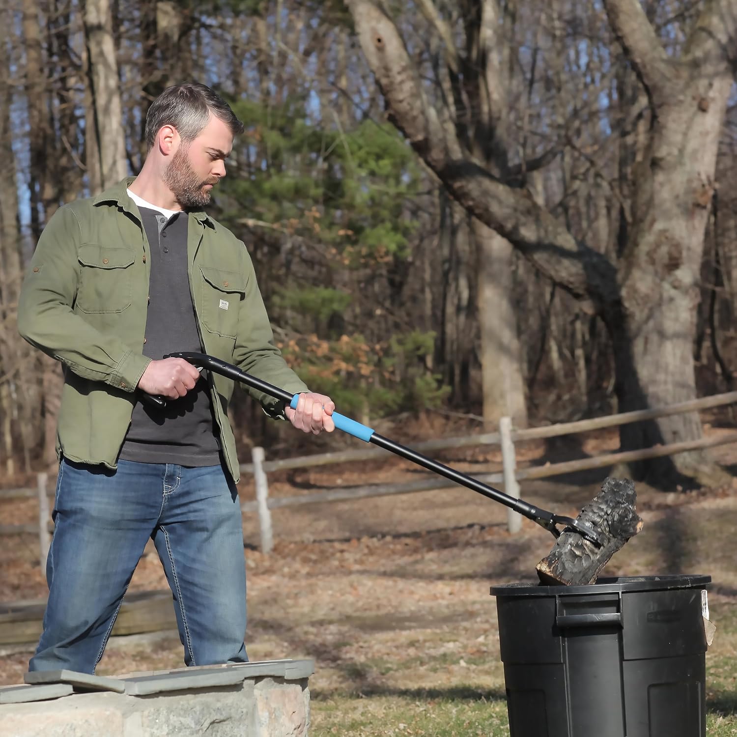 Unger Professional 42.5” Rugged Reacher Grabber Tool with Rotating Head, Outdoor Trash Picker Upper, Heavy Duty Claw Pickup