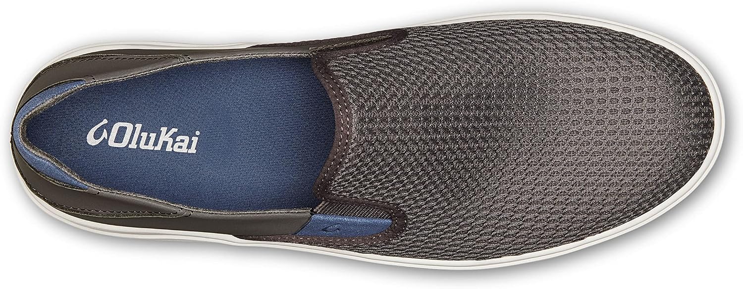 OluKai Lae'ahi Men's Slip On Shoes, Breathable Everyday Sneaker