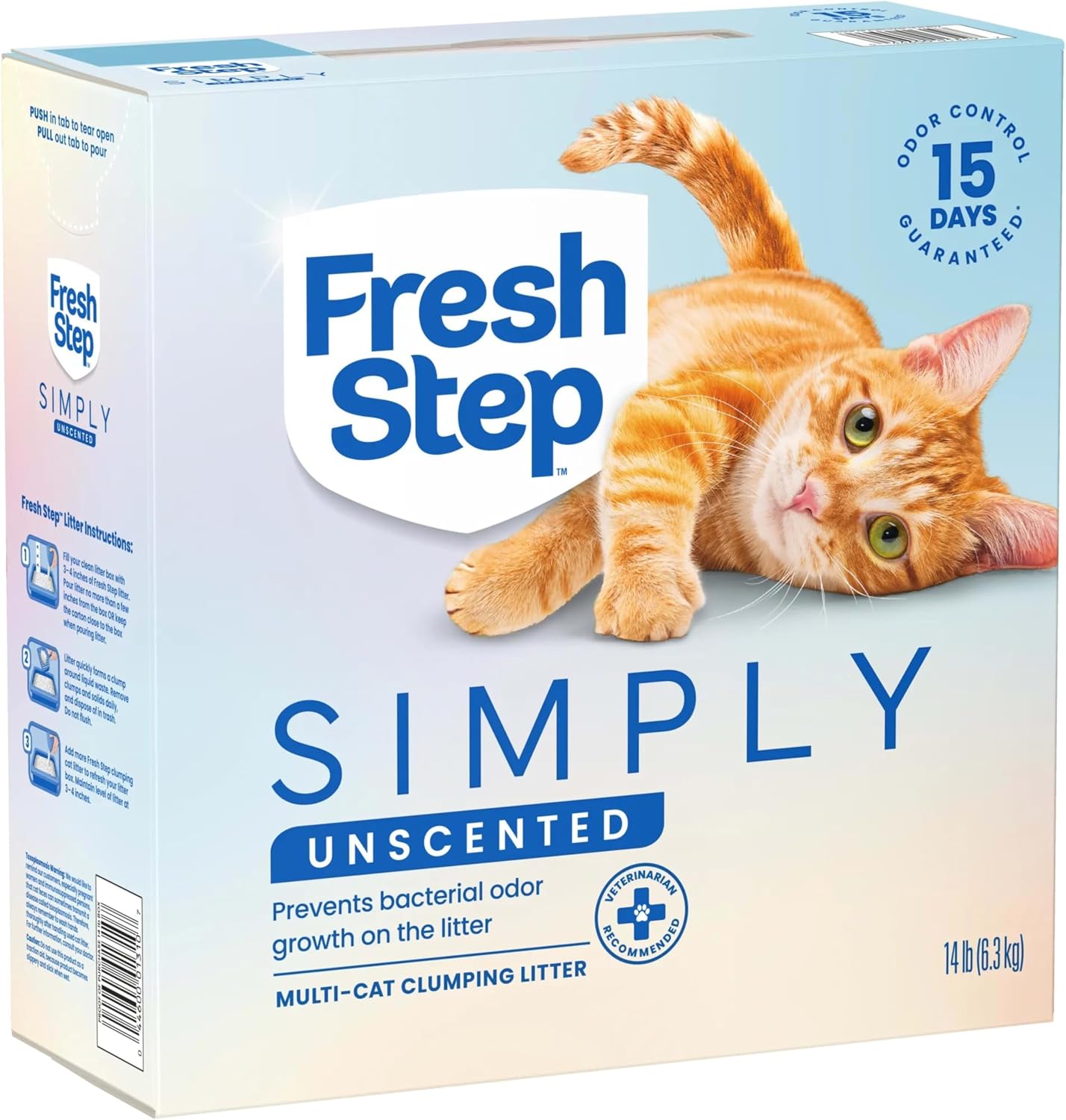 Fresh Step Extreme Clump Multi Cat Clumping Cat Litter, 14 lb. | Forms Tight Clumps, Easy To Scoop, Scented, Ammonia Block Technology, Low Dust, Compatible with Most Auto Litter Boxes