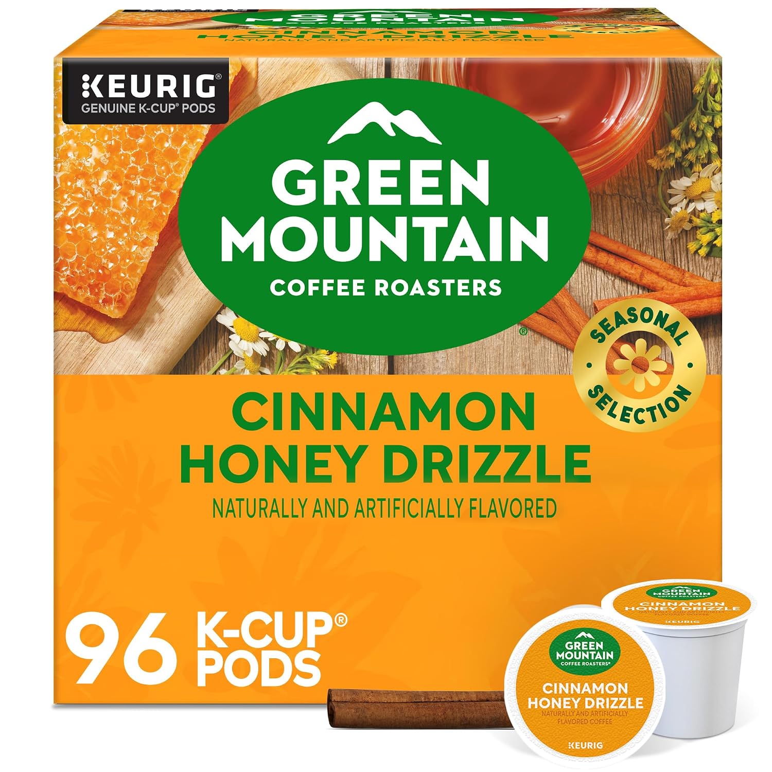 Green Mountain Coffee Roasters Island Coconut, Single-Serve Keurig K-Cup Pod, Flavored Light Roast Coffee, 24 Count (Pack of 1)