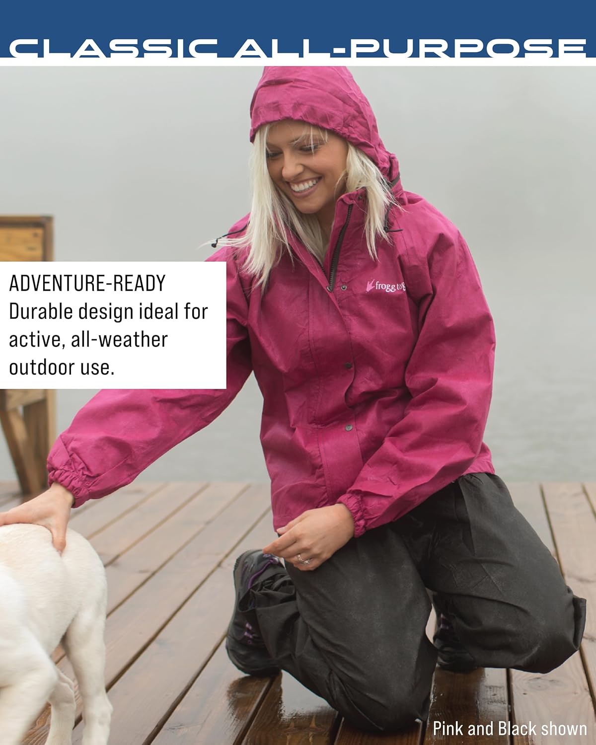 FROGG TOGGS Women's Classic All-Purpose Waterproof Breathable Rain Suit
