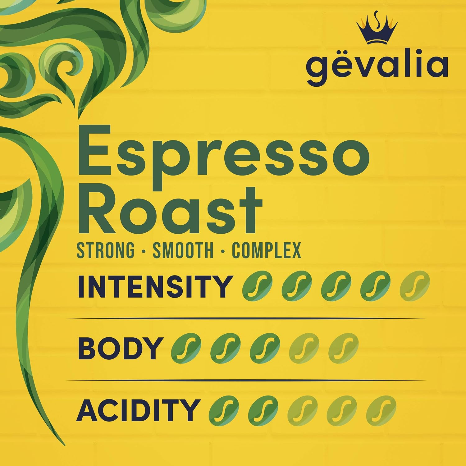 Gevalia Ground Coffee, Espresso Roast Dark Roast, 12 oz. Bag