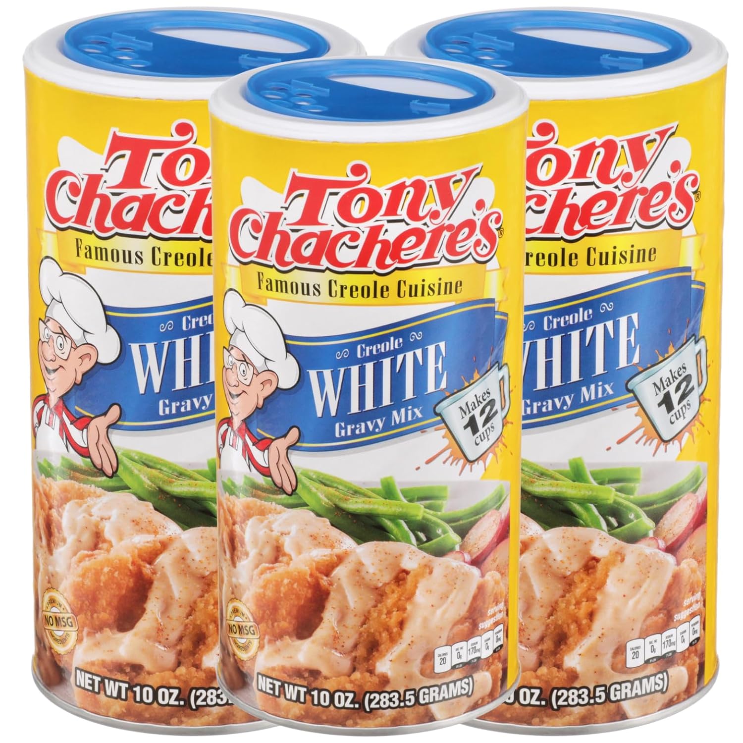 Tony Chachere Instant Gravy Mix, Creole, Roux, 3 Count