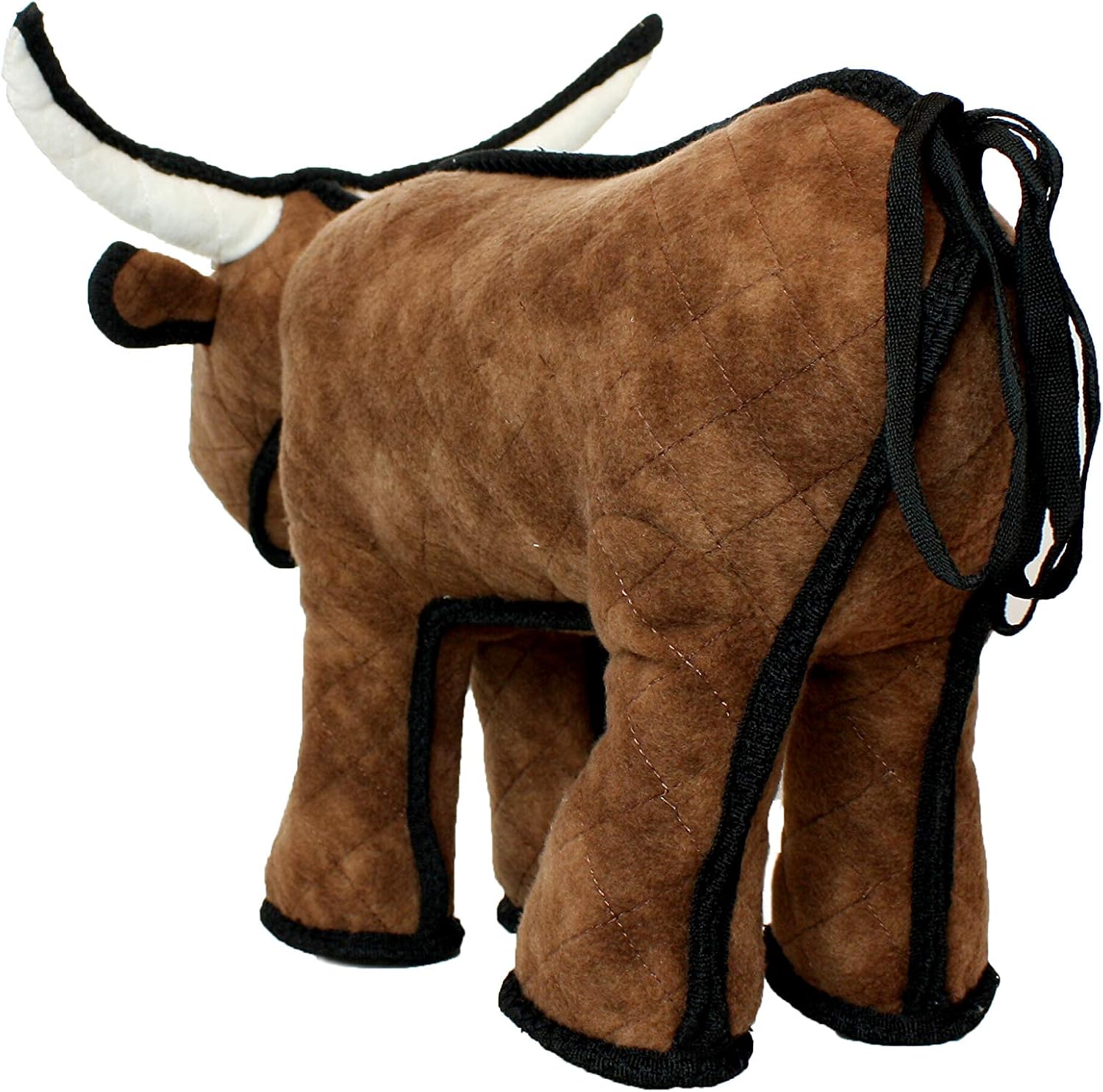 TUFFY® : Cow Dog Toy: Ultra Durable Plush Toy with Multiple Layers & Reinforced Seams, Washable and Floats, Original Construction