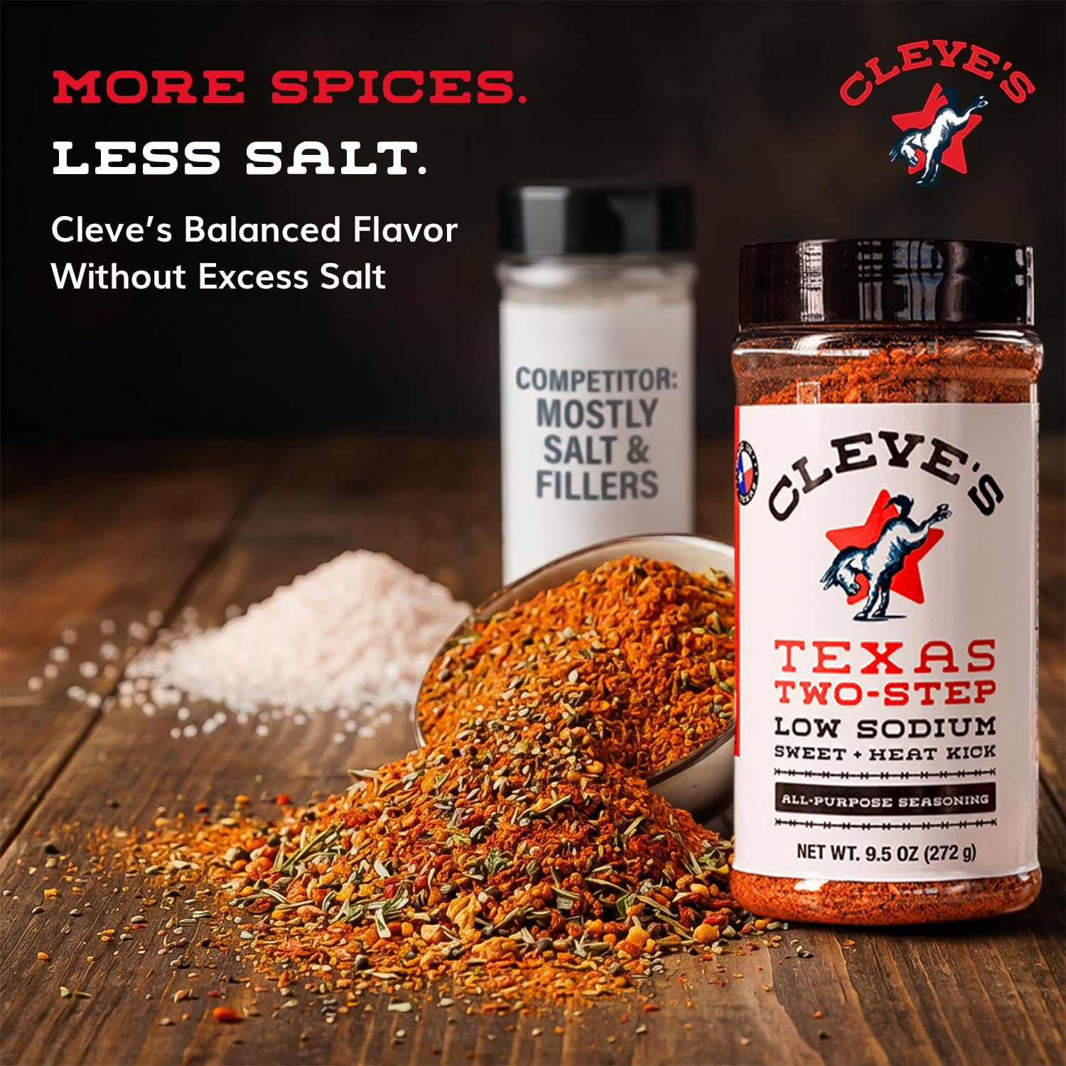 Cleve's Gourmet, Steak Seasoning for Grilling & Cooking, Steak Rub with Smoky Charred Flavor, Prime Rib Seasoning & Beef Seasoning, (Small, Cowboy Charcoal Steak Seasoning)