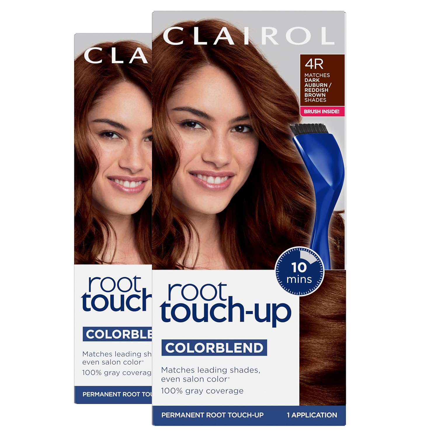 Clairol Root Touch Up Permanent Hair Dye, 6 Light Brown, Pack of 2