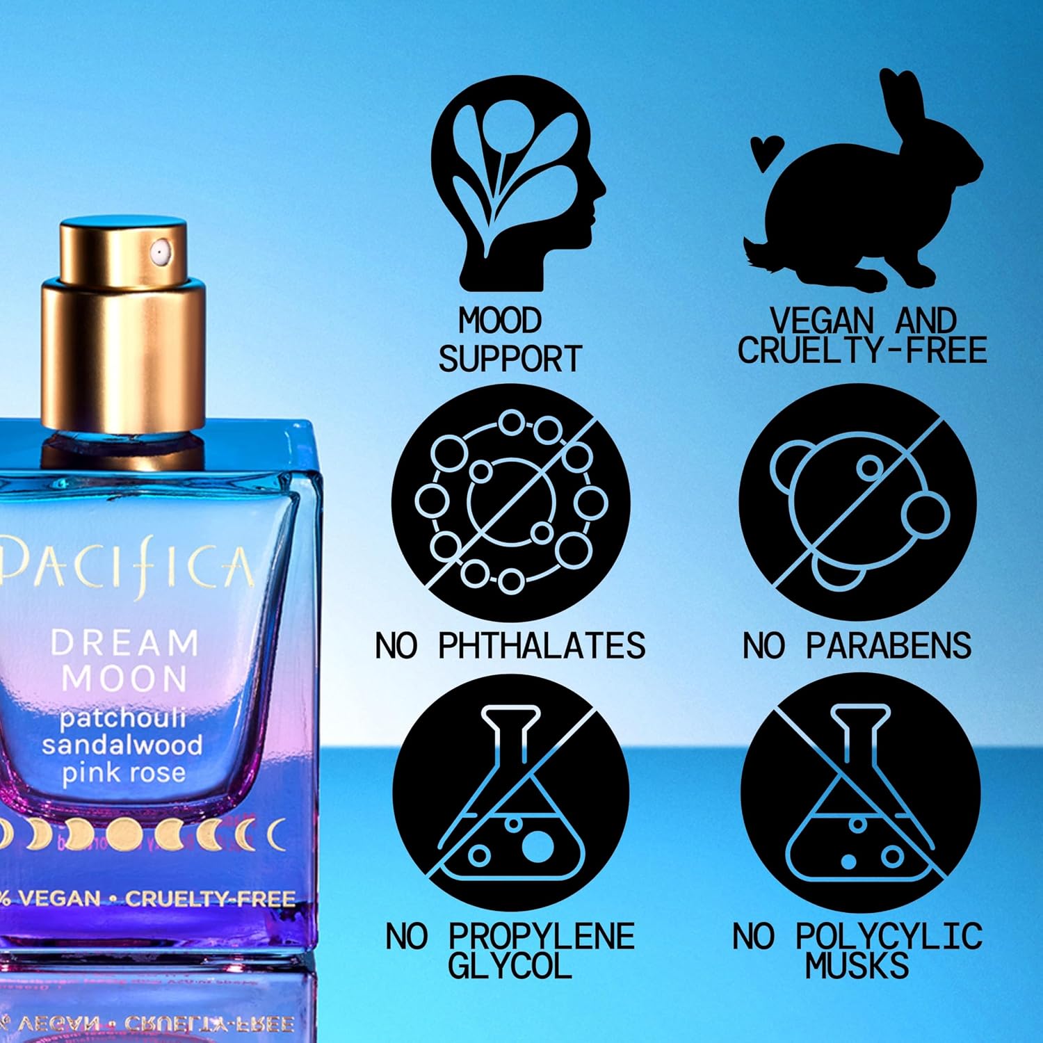 Pacifica Tuscan Blood Orange Perfume Spray for Women - Vegan, Cruelty-Free, Made in USA