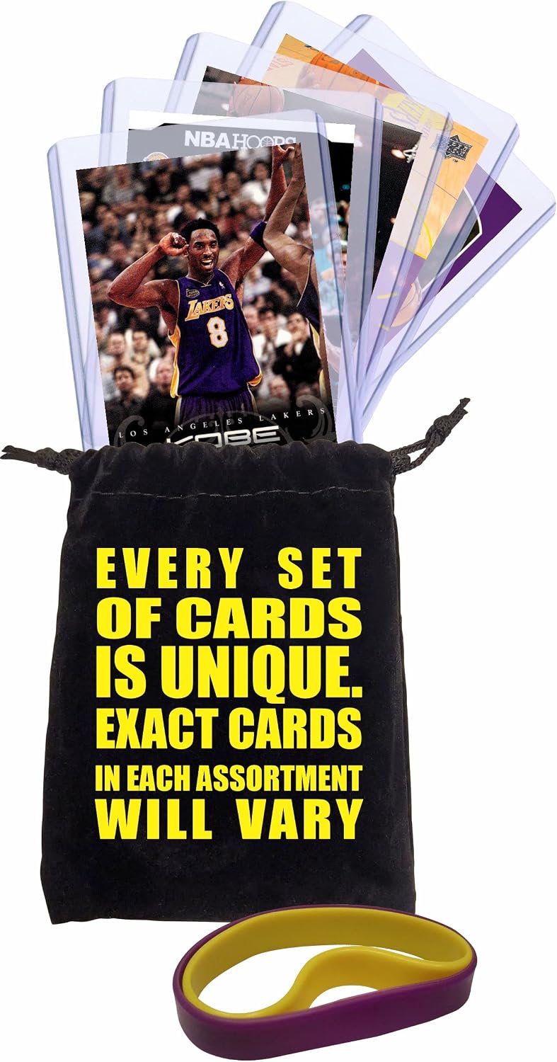 Kobe Bryant (5) Assorted Basketball Cards Bundle - Los Angeles Lakers Trading Cards - MVP # 24