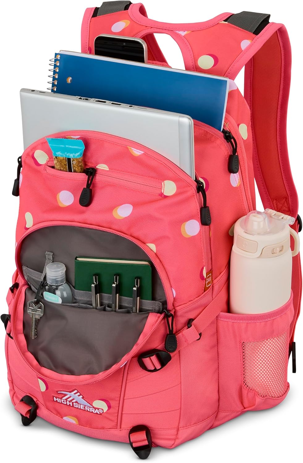 High Sierra Loop Backpack, Travel, or Work Bookbag with tablet sleeve, One Size, Urban Camo