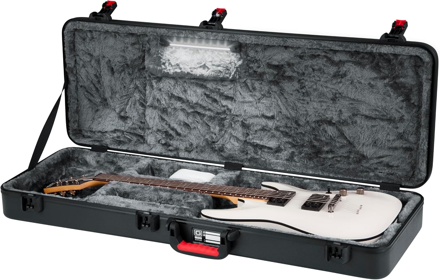 Gator Cases Molded Flight Case For SG Style Double Cut Away Guitars With TSA Approved Locking Latch, (GTSA-GTRSG)