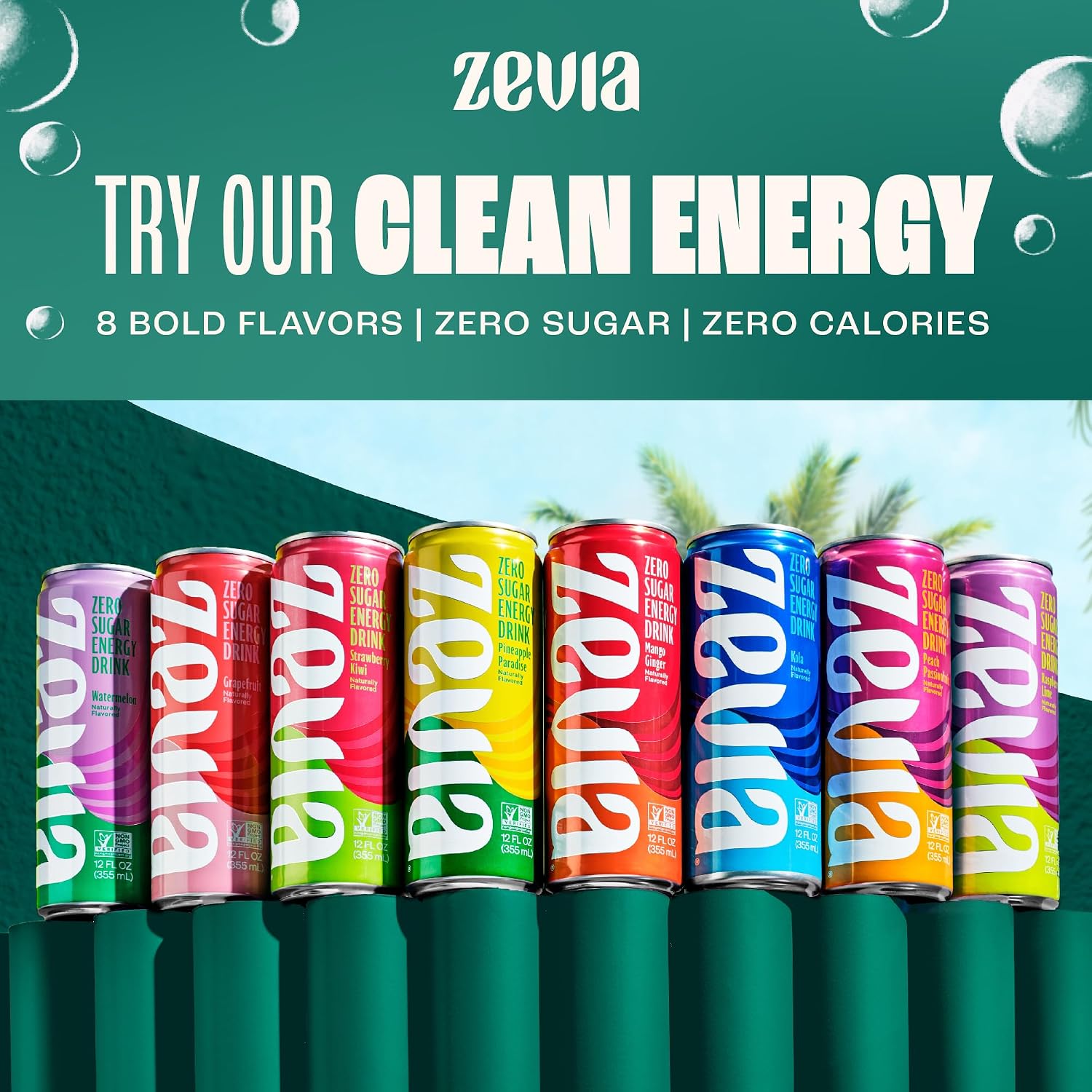 Zevia Zero Calorie Soda, Orange, 12 Ounce Cans (Pack of 6)