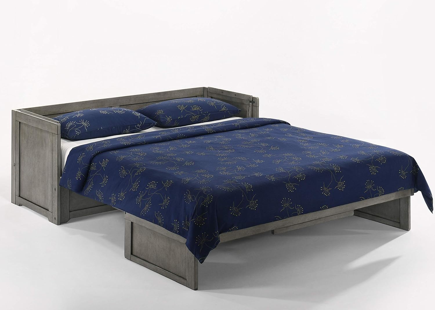 NIGHT & DAY Furniture Murphy Cube Cabinet Bed Pre-Assembled (Cherry, Queen) | Pre-Assembled