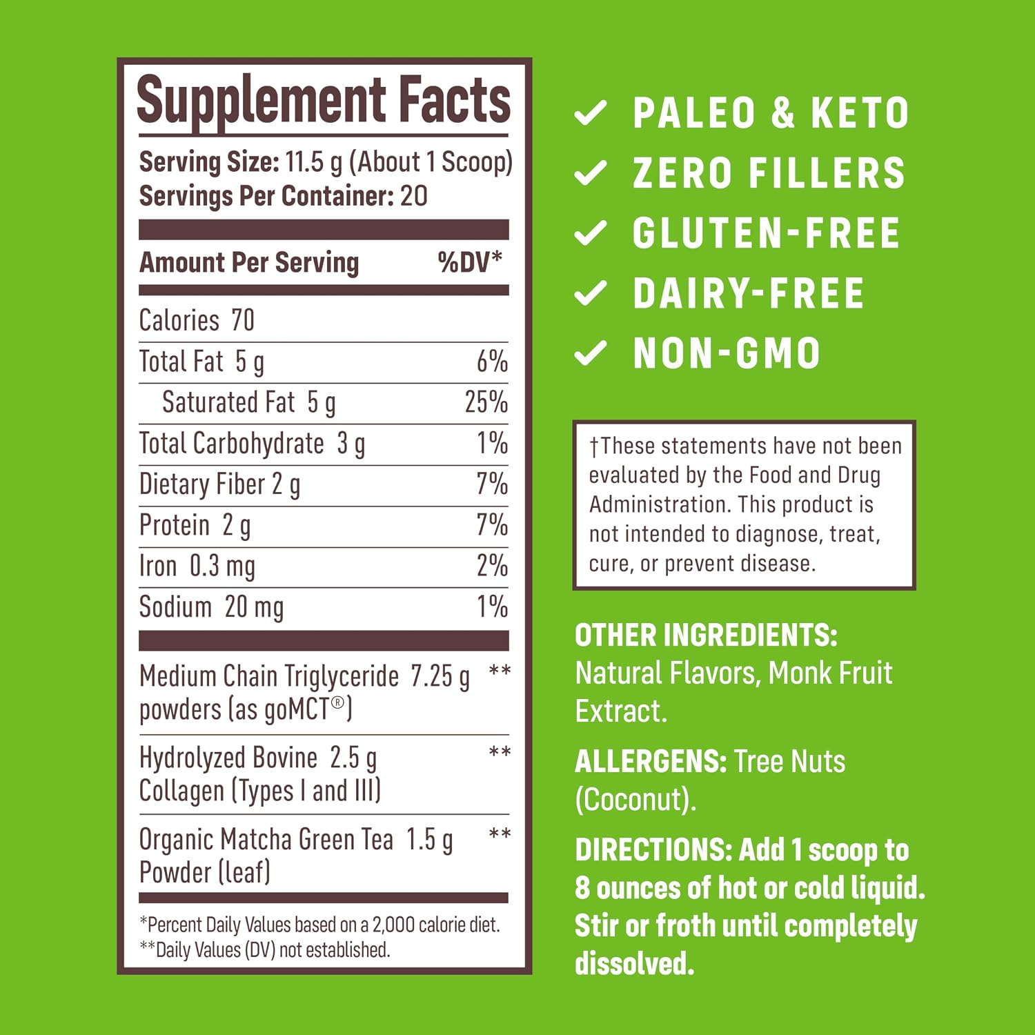 NativePath Collagen Peptides, Wild Berry, Grass-Fed, 20 Servings