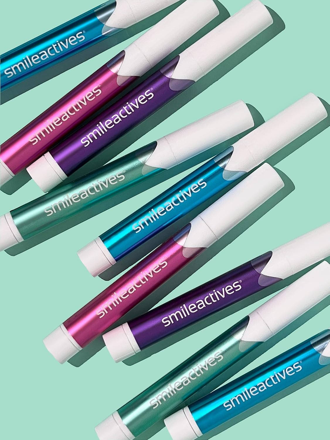 Smileactives Teeth Whitening Pen, Stain Remover Gel, Vanilla Mint, 2-Pack | Precision Brush-Tip Applicator, Dental-Grade Formula, Travel-Ready Design