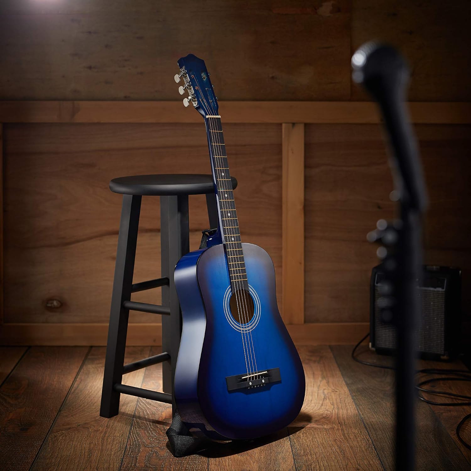 Ashthorpe 38-inch Beginner Acoustic Guitar (Red), Starter Kit with Gig Bag, Extra Strings, Strap, Picks, and Lessons