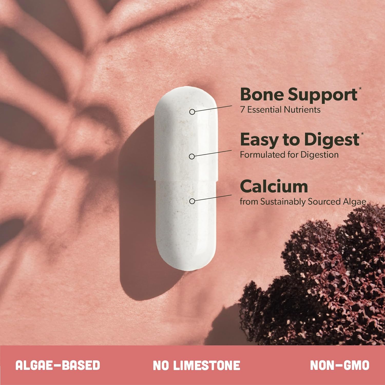 sapling Calcium Supplement - Whole Food with Vitamin K2 & D3, Magnesium, Zinc, Boron