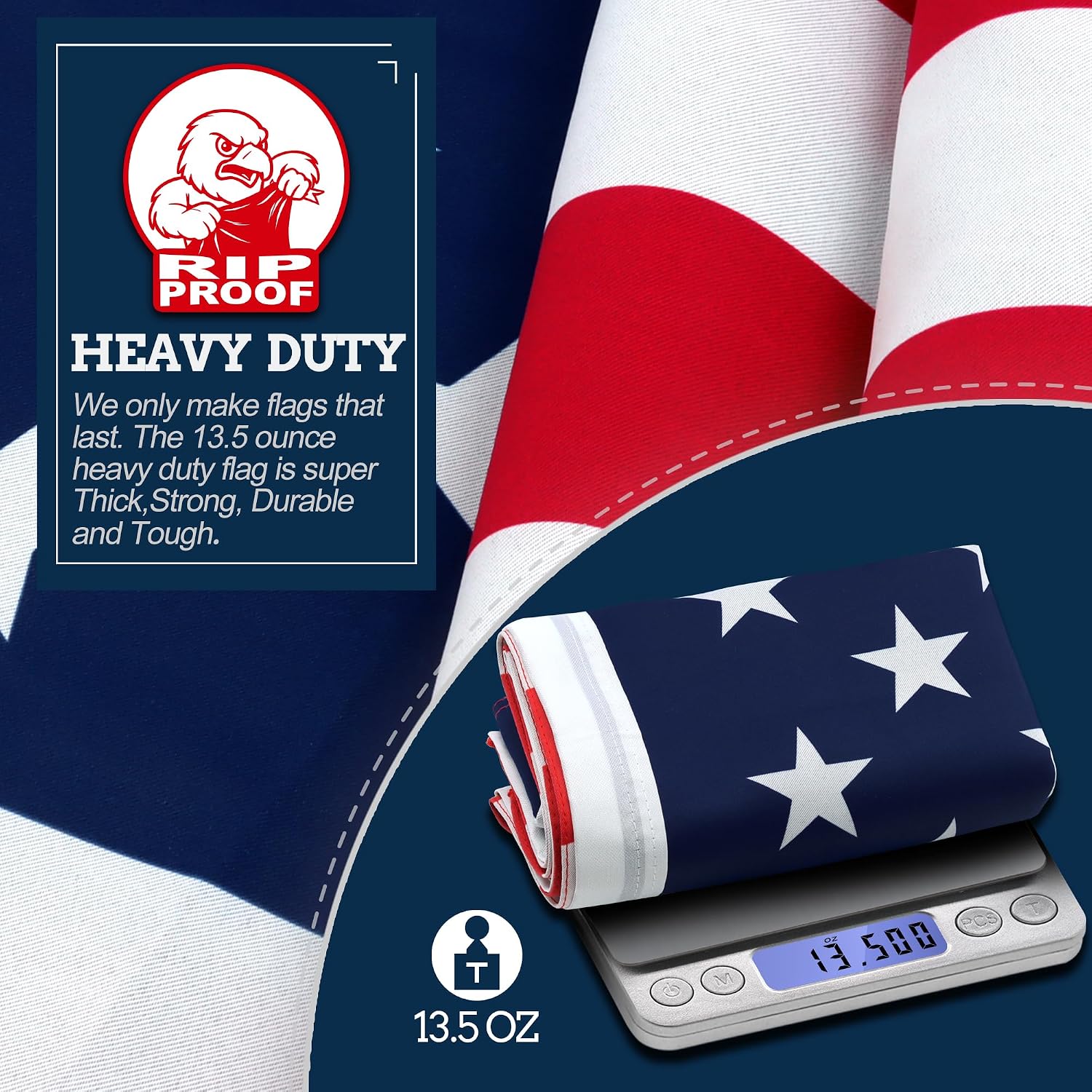 ANLEY Fly Breeze American National Flag 4x6 Foot Polyester - Vivid Color and Fade proof - Canvas Header and Brass Grommets - Banner Flags 4 X 6 Ft