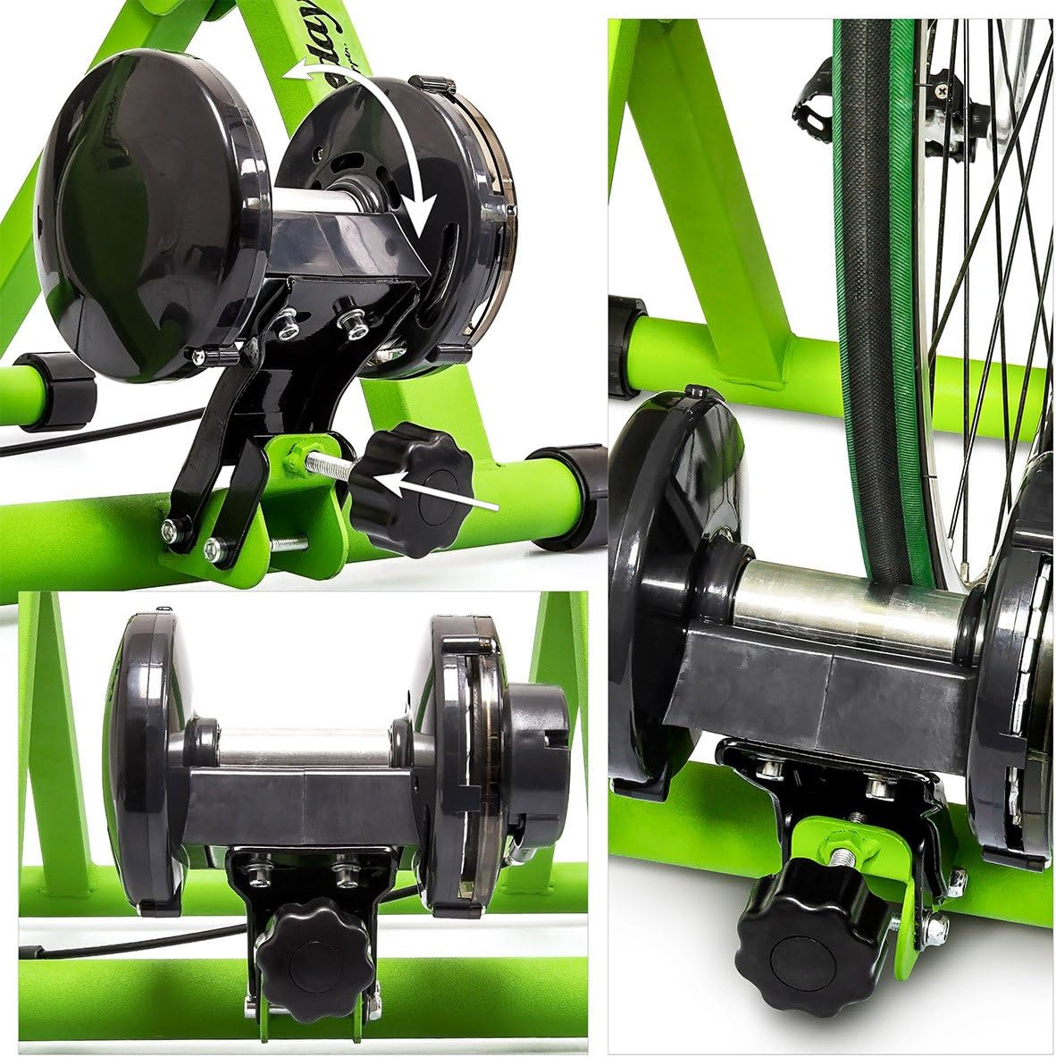 RelaxdaysRelaxdays Indoor Bicycle 7 Resistance Turbo Trainer -