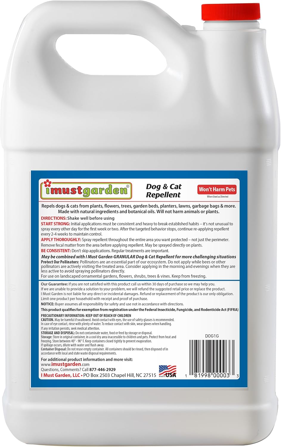 Dog & Cat Repellent: Stops Chewing, Natural, Pet Safe - 32oz | Stops Chewing, Natural, Pet Safe