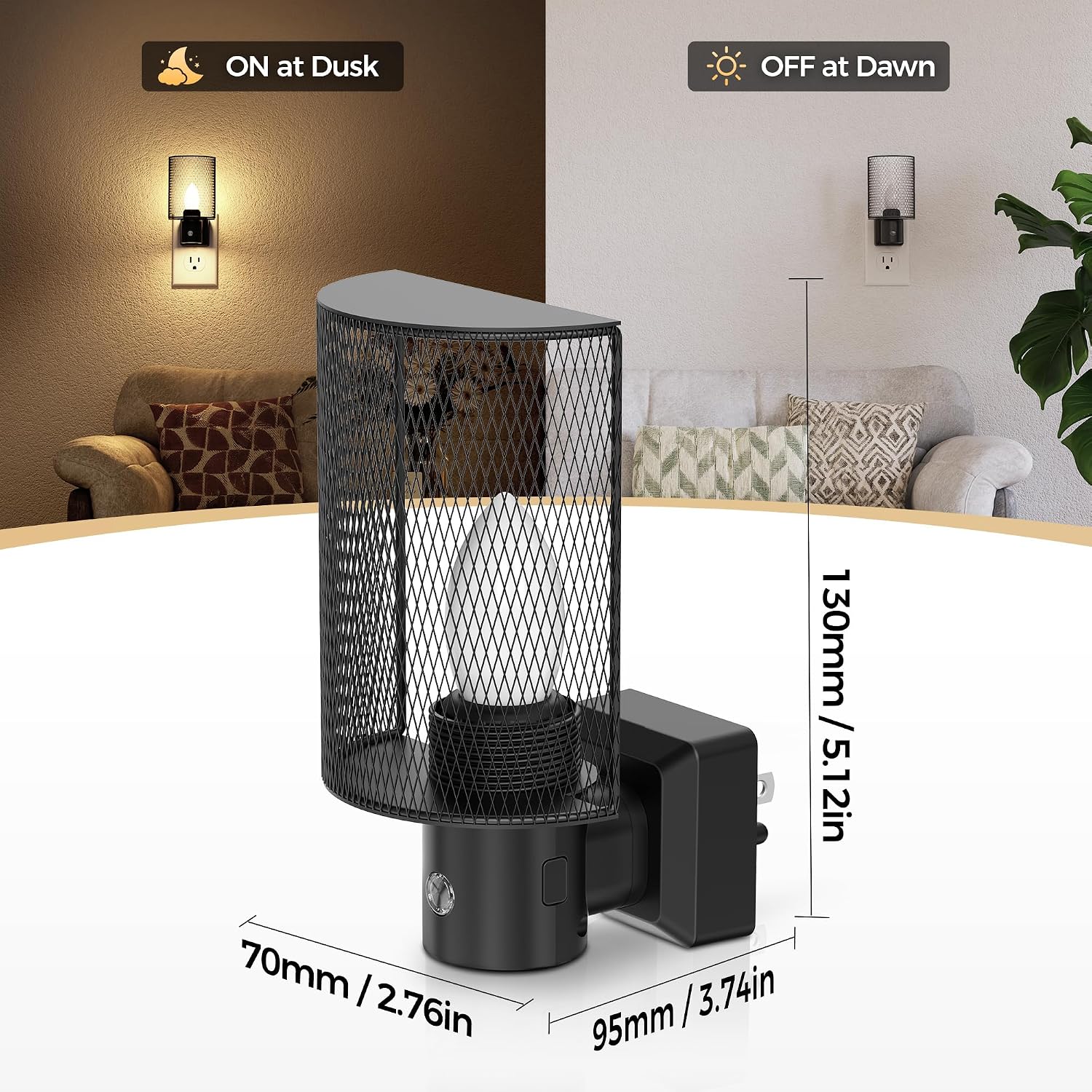 DORESshop Nights Lights Plug Into Wall, Plug in Night-Light, 3000K