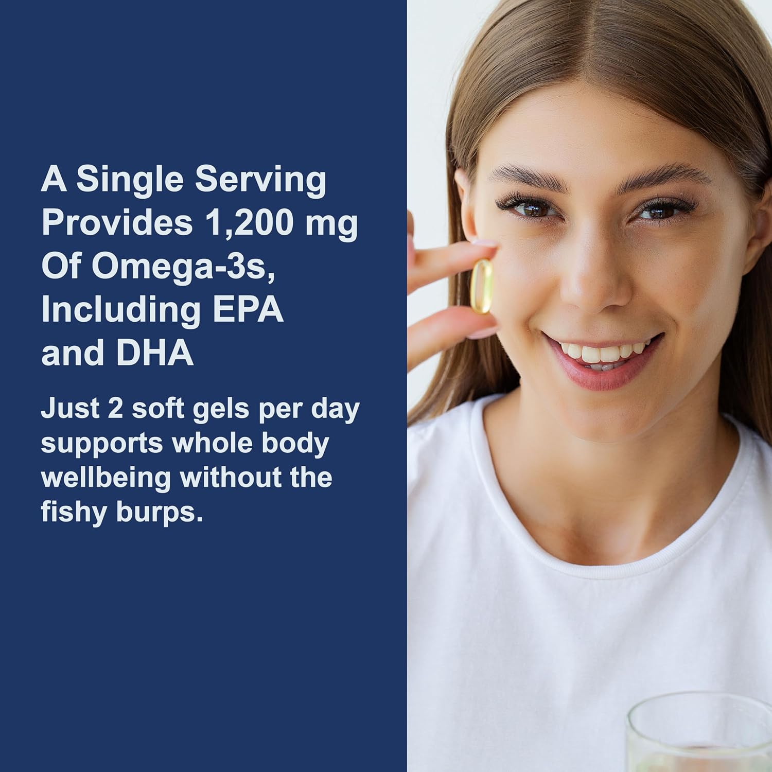 Carlson Super Omega-3 Gems, 1200 mg, Omega-3s, 50 Softgels | with EPA and DHA; Wild Caught Norwegian Fish Oil Supplement; Sustainably Sourced Fish Oil Capsules; Omega 3 Supplements