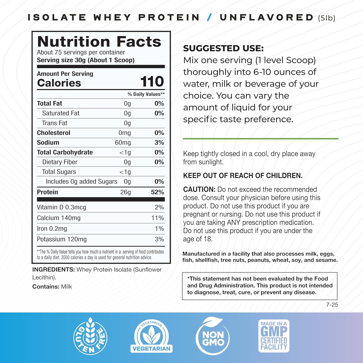 Muscle Feast Grass-Fed Whey Protein Isolate Powder, Chocolate (2lb) | All Natural Hormone Free Pasture Raised, Whey Isolate Protein for Men & Women, Clean, Non-GMO, Delicious Isolate Protein