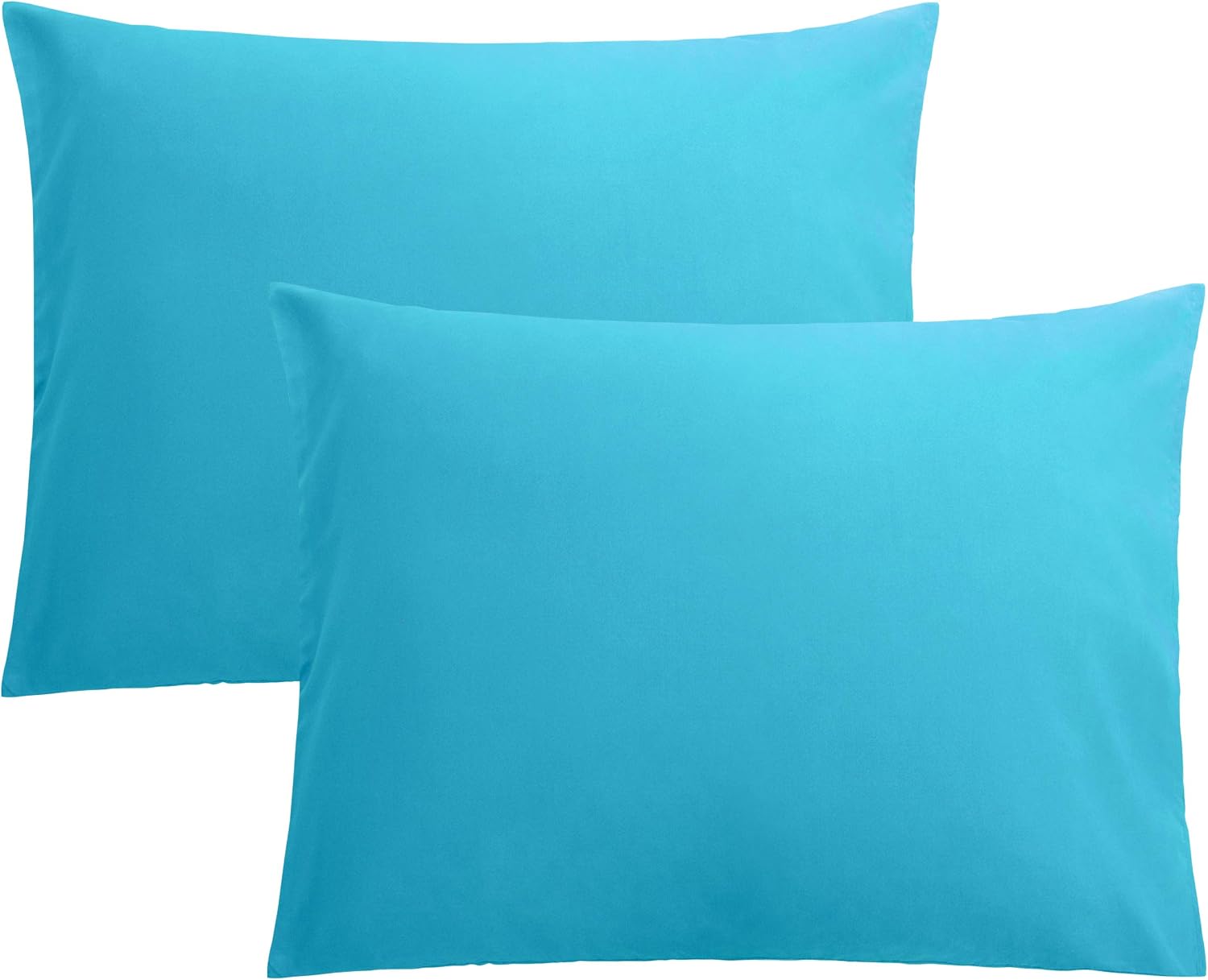 FLXXIE 2-Pack Microfiber Standard Pillow Cases, Envelope Style, White
