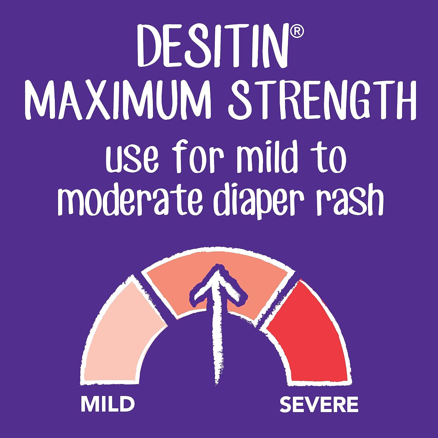 Desitin Maximum Strength Diaper Rash Paste, 40% Zinc Oxide, 4.8 oz | Helps Treat, Relieve & Prevent Diaper Rash, 40% Zinc Oxide, Immediate Relief, Protects up to 12 Hours, Hypoallergenic