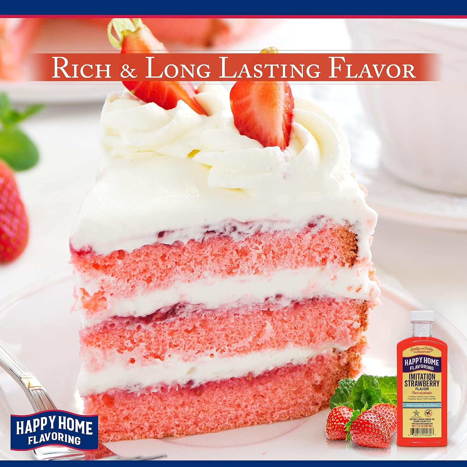 Happy Home Imitation Clear Butter Flavoring, Non-Alcoholic, Certified Kosher, 7 oz.