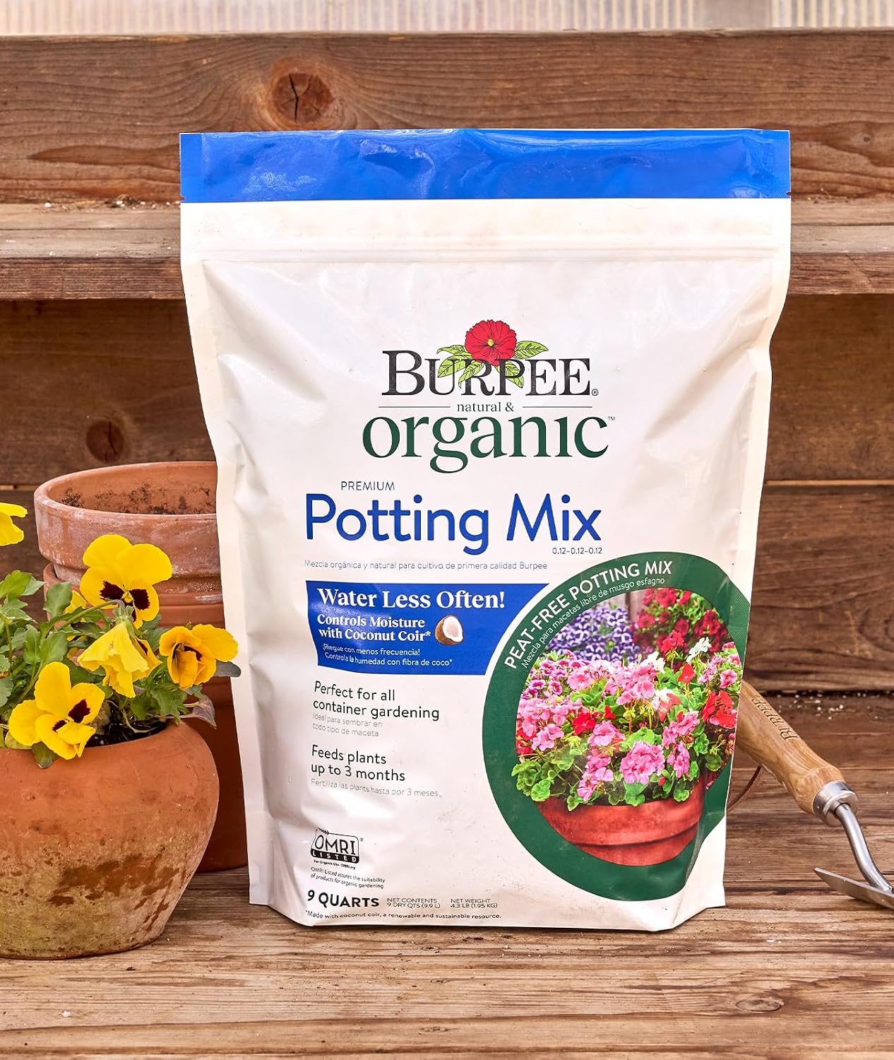Burpee Natural Purpose Granular 4-Lb Organic Food for Growing Strong Plants | Good for Vegetable Garden, Flower Garden & Seed Starting, 4 lb, 4lb. Bag