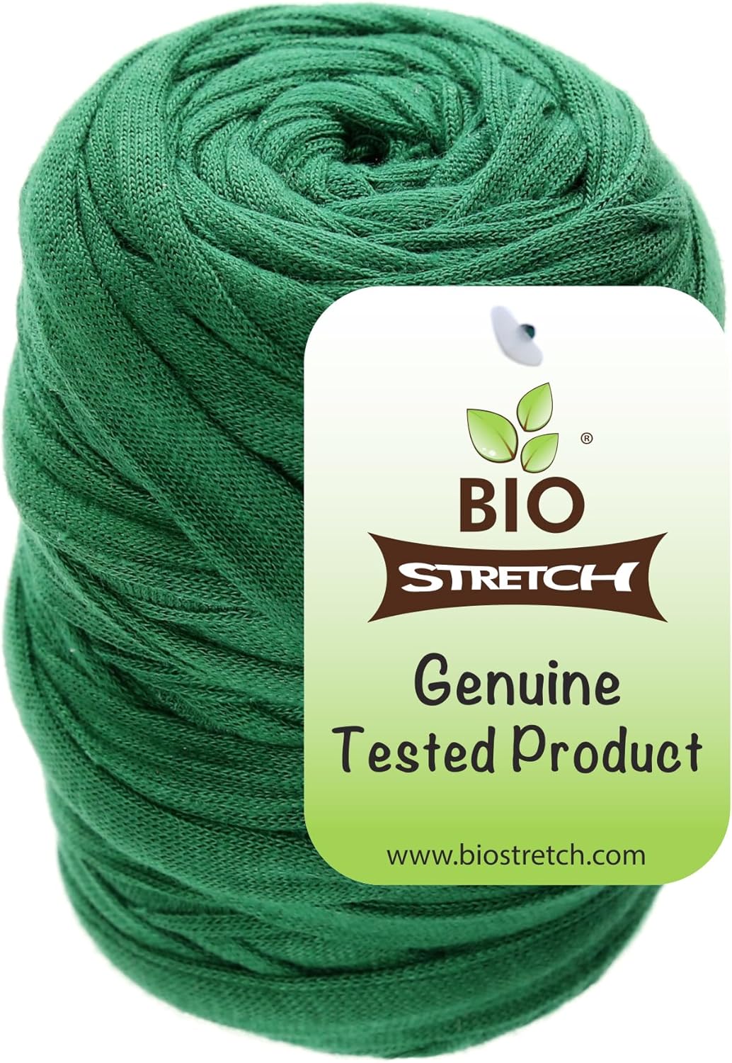 Bio-Stretch Soft Garden Twine & Plant Ties for Outdoor Plants, 1 Ball Green