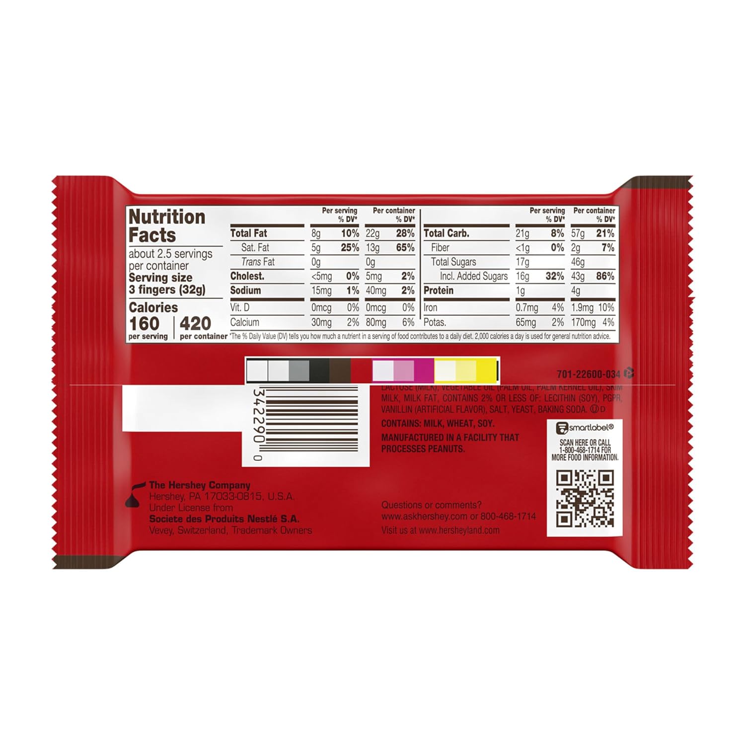 KIT KAT Milk Chocolate Wafer Candy Bar, 1.5 oz