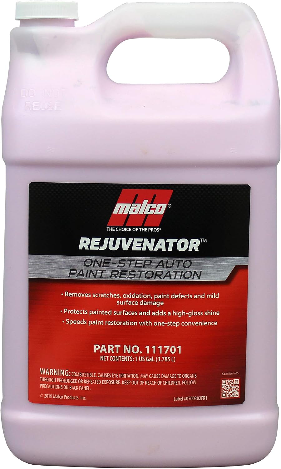 Malco Paint Rejuvenator - One Step Rotary Automotive Paint Restoration/Clear Coat Scratch and Swirl Remover/Re-Shine Old, Aged Paint to Look New / 32 Fl Oz (111732)